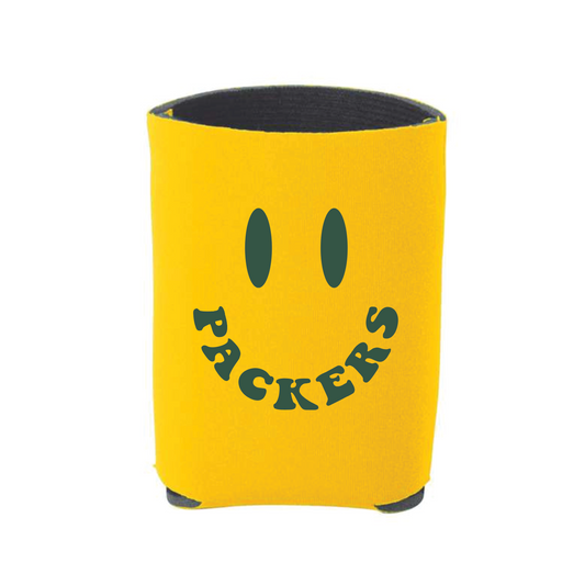 Packers Smiley Koozie