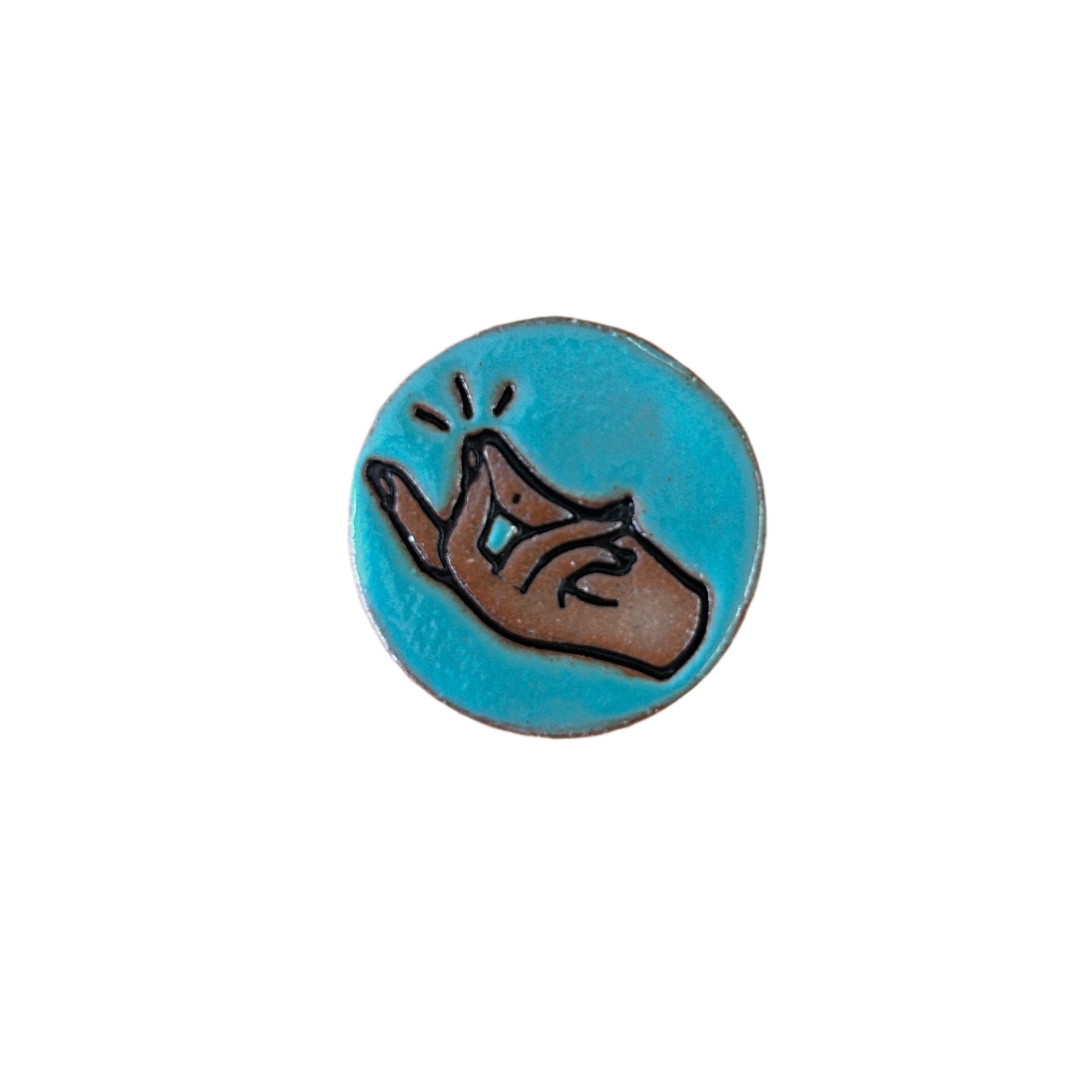 Amano Snap Logo 1-inch Magnet (Teal)