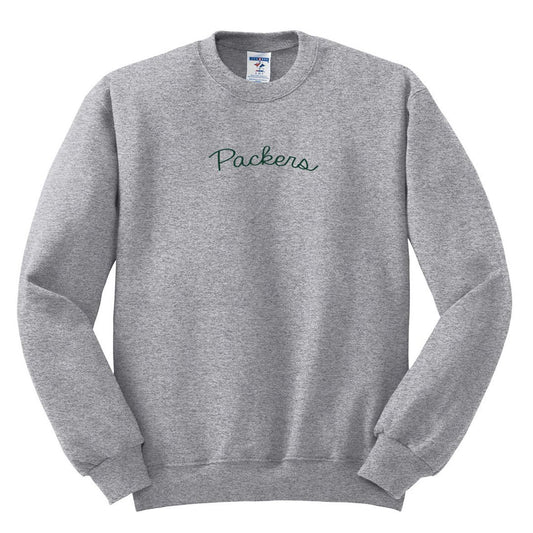 Patch Bar Crewneck in Athletic Gray