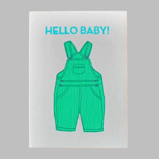 Hello Baby Screen Printed Card