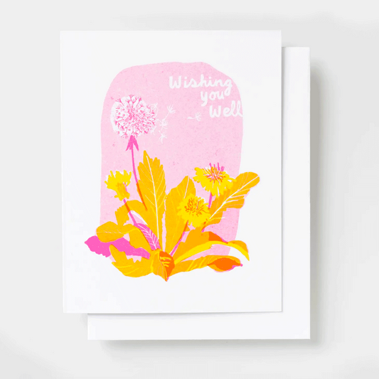 Wishing You Well Risograph Card