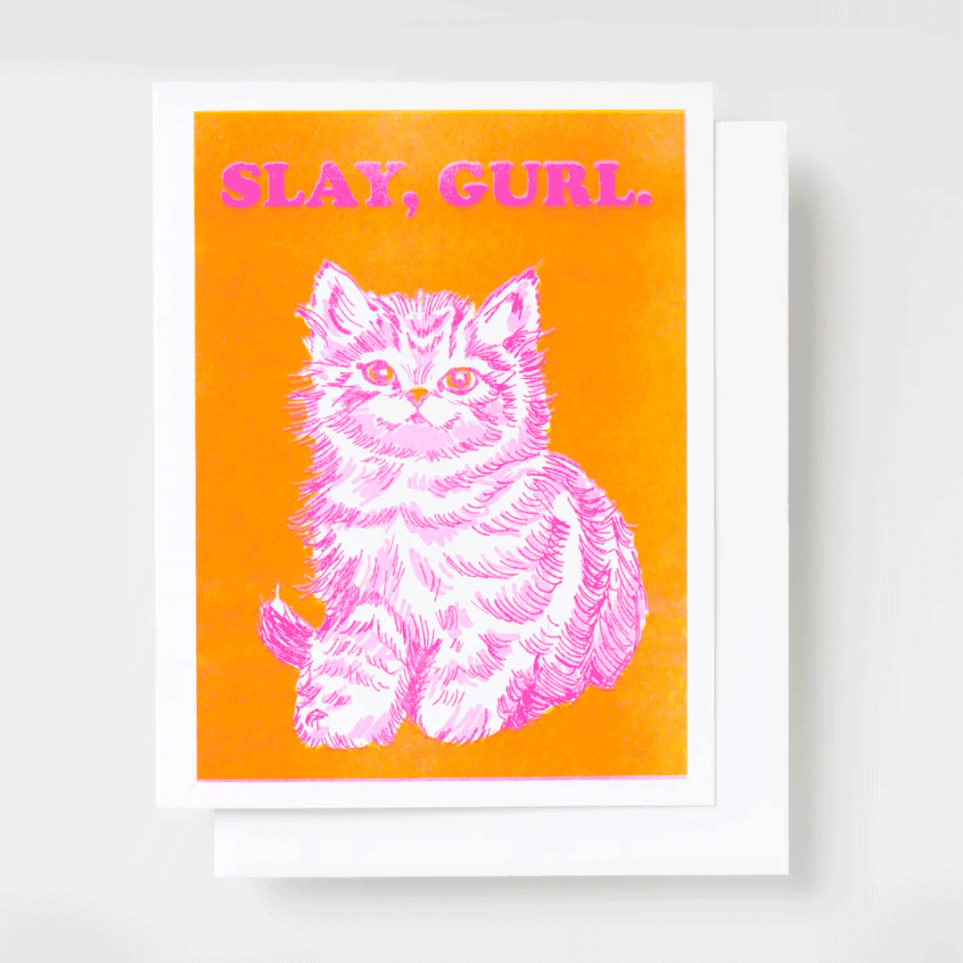 Slay Gurl Risograph Card