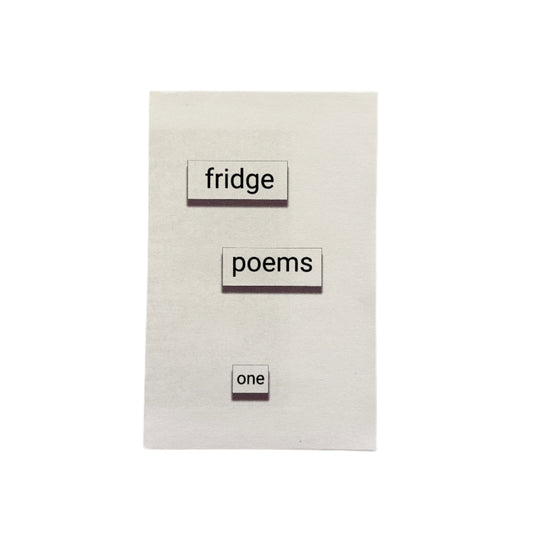 Fridge Poems Vol. 1 Zine