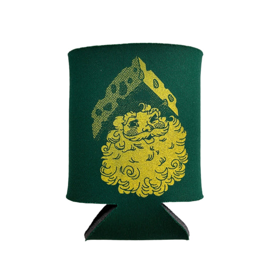 Cheesehead Santa Koozie